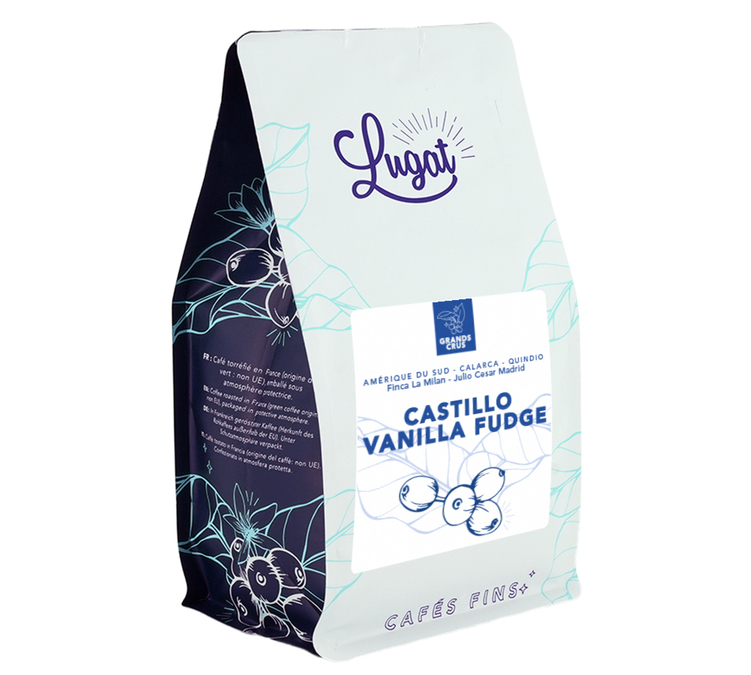200 g - zrna kave - okus „Castillo Vanilla Fudge” - LUGAT