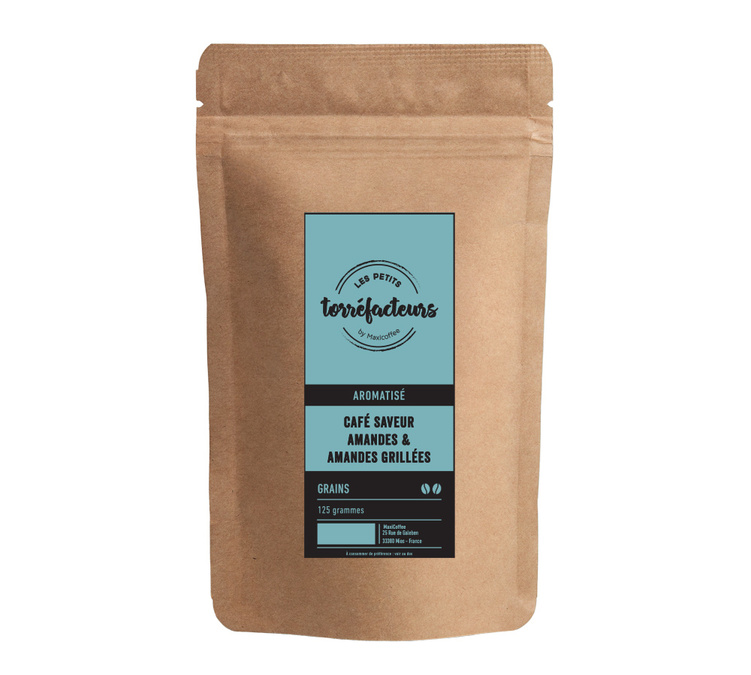 125 g – Kaffeebohnen – Mit Mandel- und geröstetem Mandelaroma – LES PETITS TORRÉFACTEURS