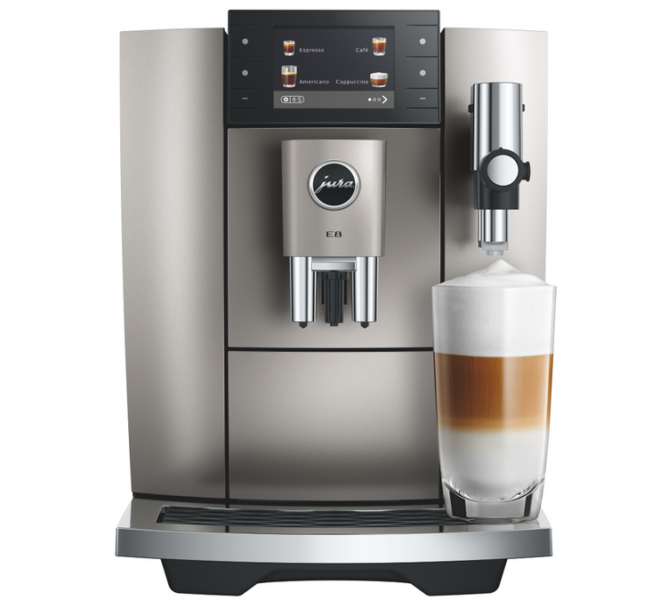 JURA E8 Midnight Silver (ED) espressomachine met Smart Connect – speciale aanbieding