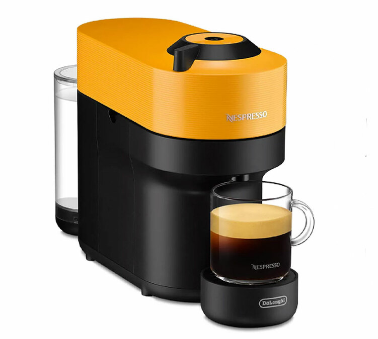 Апарат за капсуле Vertuo Pop, жута боја, модел ENV90.Y, Nespresso - De'Longhi.