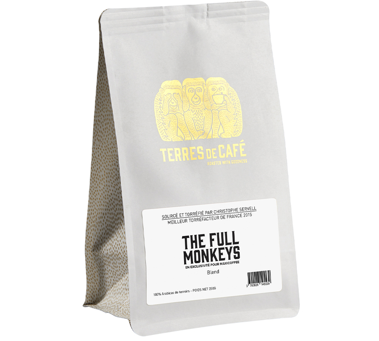 250 g – Kaffeebohnen – The Full Monkeys – TERRES DE CAFÉ &