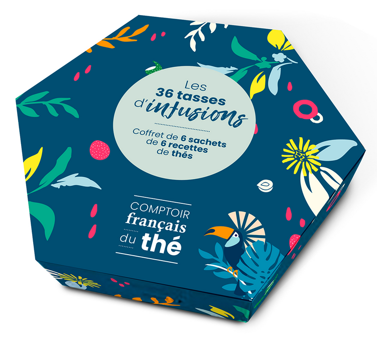 "The 36 cups of infusions" Tea Gift Set - 6 x 6 bags - COMPTOIR FRANÇAIS DU THÉ