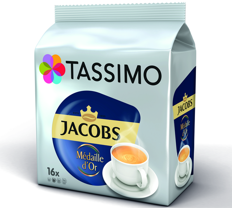16 капсула Tassimo Jacobs Médaille d'Or - TASSIMO