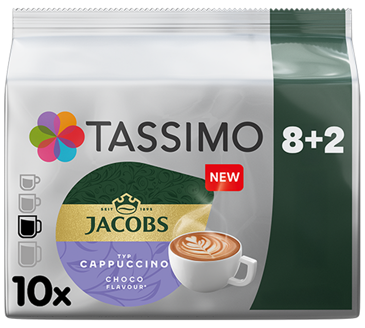 8+2 капсули Tassimo Jacobs Cappuccino Choco - TASSIMO