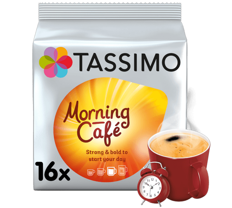 16 capsule Tassimo Morning Café XL, gusto forte e intenso - TASSIMO