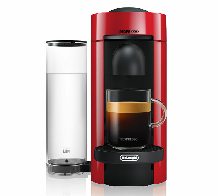 Кафемашина за капсули Vertuo Plus ENV150.R, червена – DeLonghi
