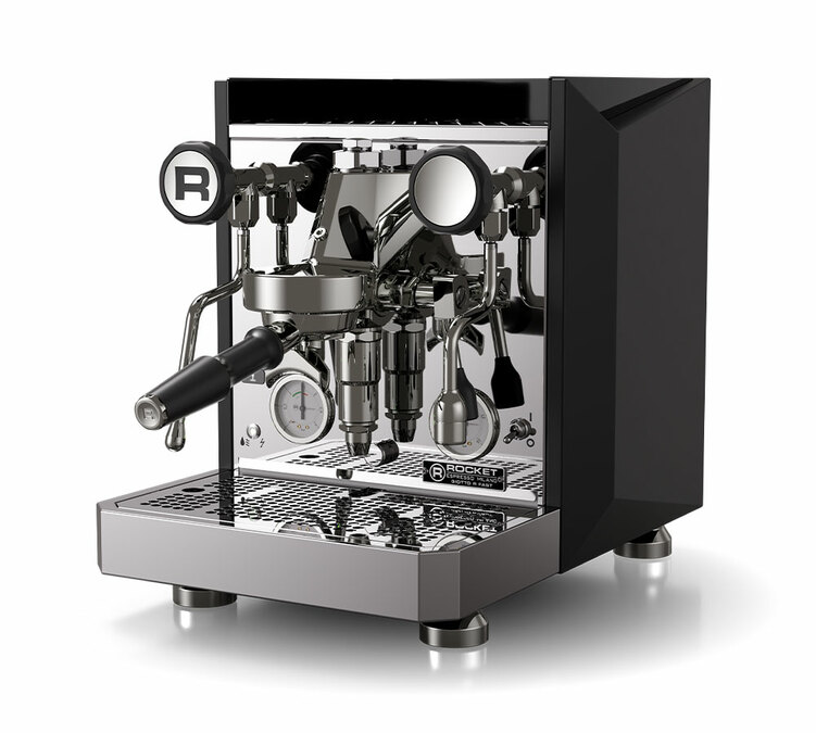 Еспресо машина ROCKET ESPRESSO, модел Giotto Fast R, черен цвят.