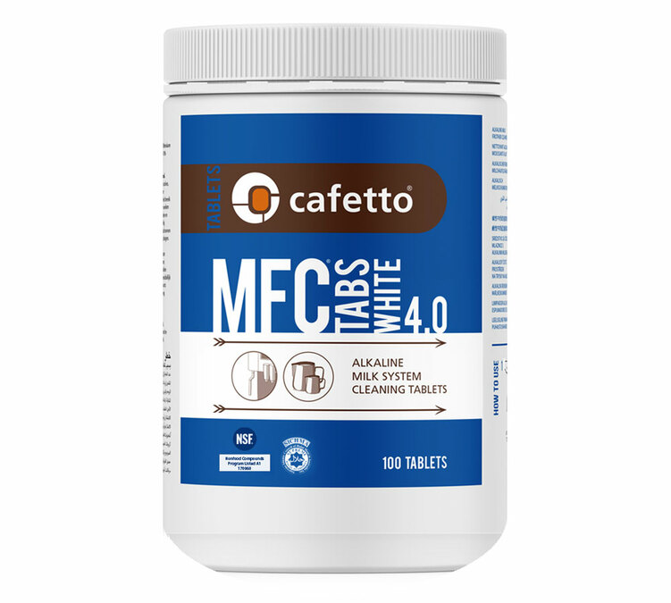 Tablete za čišćenje mašina za espreso, bela boja, 4.0 x 100 komada - Cafetto.
