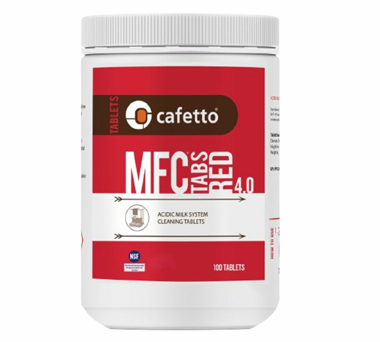Καθαριστικά δισκία για μηχανές καφέ MFC Red 4.0, συσκευασία με 100 τεμάχια - Cafetto