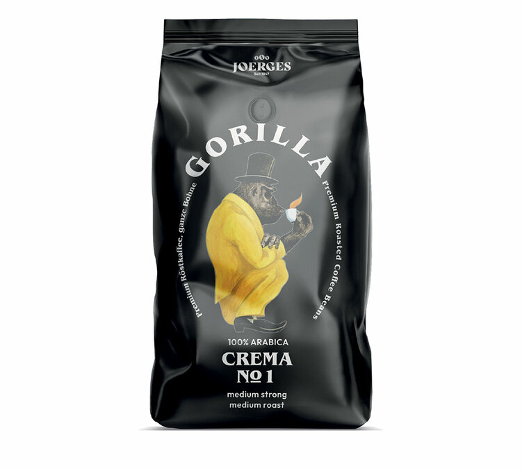 1 кг - зрна кафе - Crema N° 1 - GORILLA COFFEE