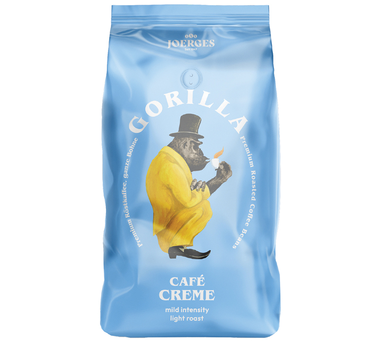 1 kg – Kahvipavut – Café Crème -suodatinjauhettu kahvi – GORILLA COFFEE