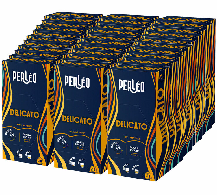 300 capsule compatibili con Nespresso* Original, linea Delicato, per uso professionale – PERLÉO