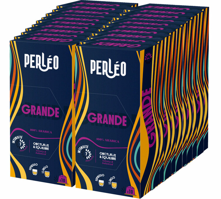 200 capsule compatibili con Nespresso* Original, formato Grande, per uso professionale – PERLÉO