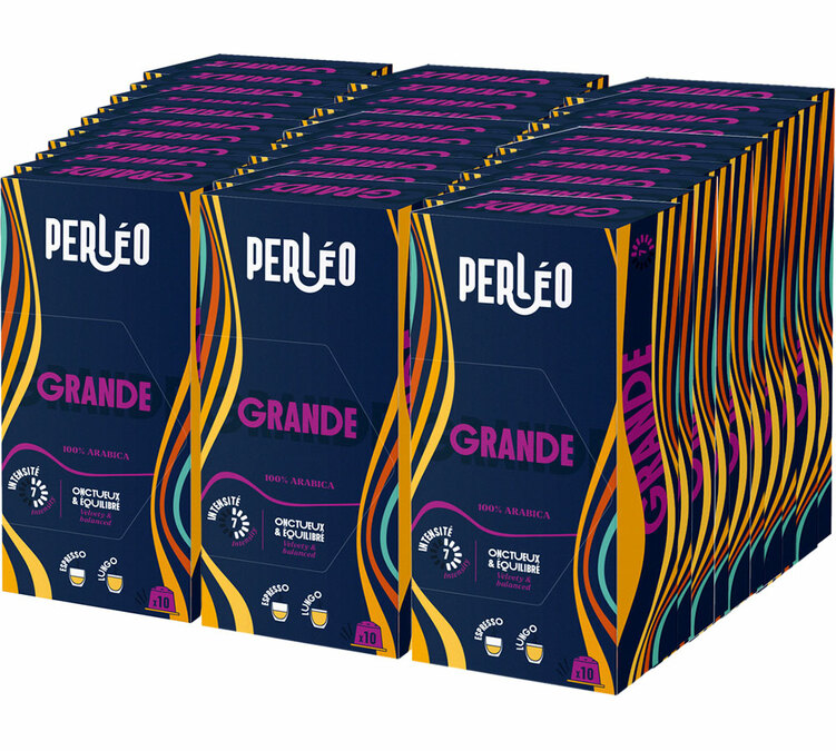 300 capsule compatibili con Nespresso* Original, formato Grande, per uso professionale - PERLÉO
