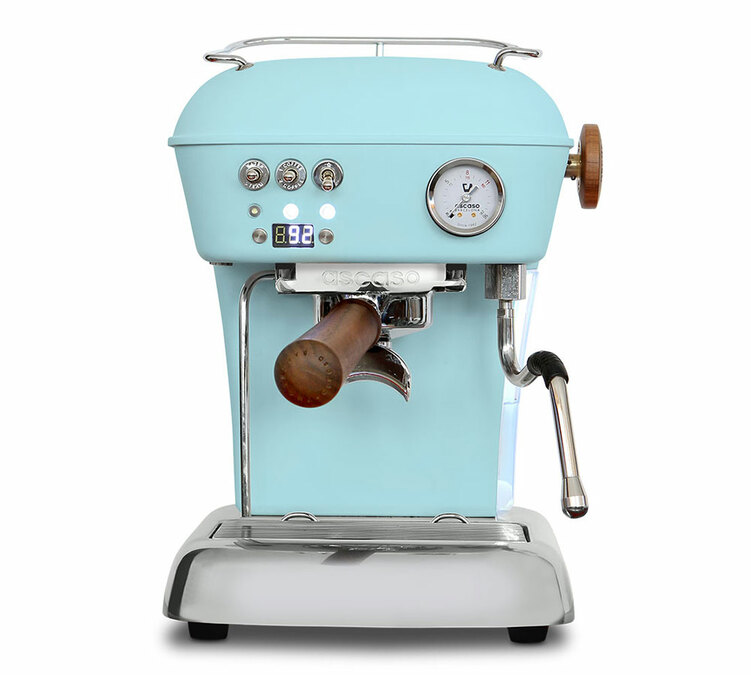 Máquina de café expresso ASCASO Dream PID, cor Azul Celeste.