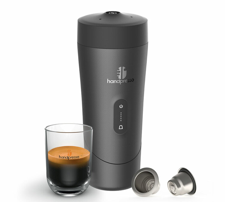 Trådløs reisekaffemaskin, HandPresso Auto.
