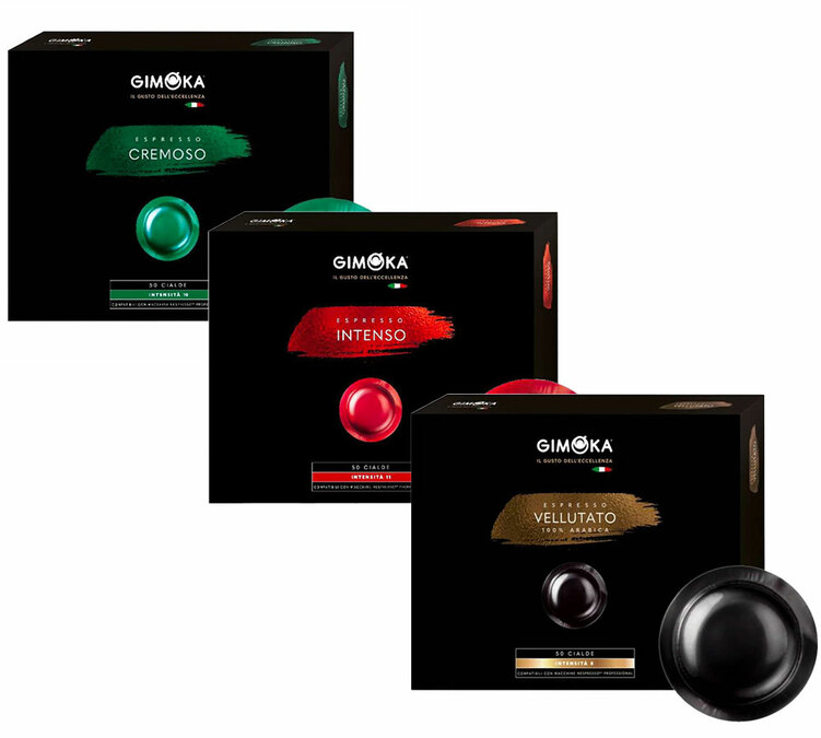 Confezione di prova con 150 capsule compatibili con Nespresso* Pro – GIMOKA
