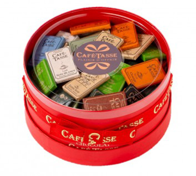 Caixa de Bombons Sortidos Chapeau Rouge, 100 mini bombons para profissionais - 900 g - CAFÉ TASSE