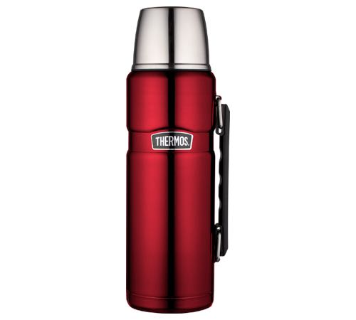 Isoliertrinkflasche aus Edelstahl, Thermos King, rot, 1,2 l - THERMOS