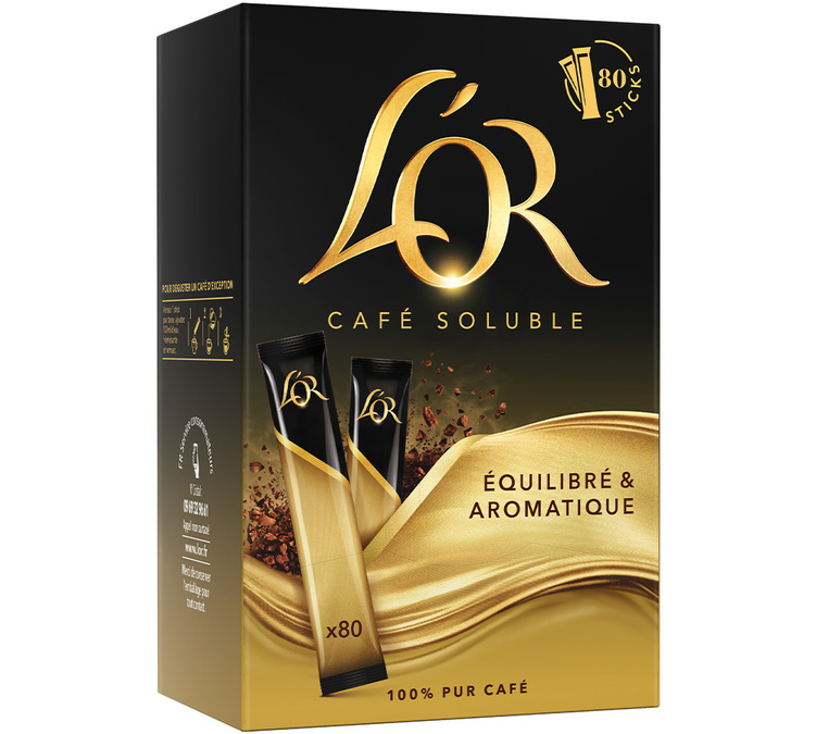 80 kpl – Liukeneva kahvi ammattikäyttöön – 100 % Arabica – L'OR