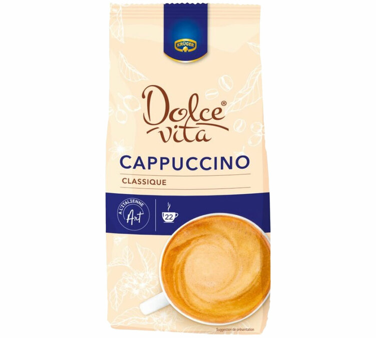 380 g - Café solúvel para uso profissional - Cappuccino clássico - DOLCE VITA