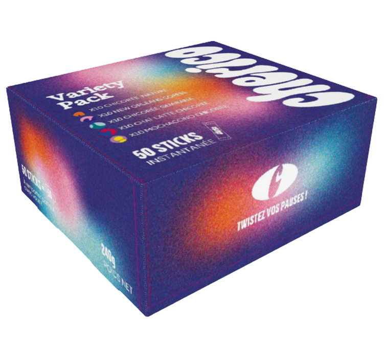Confezione assortita da 50 bustine, 5 gusti diversi, per uso professionale – Assortimento di cicoria – CHERICO