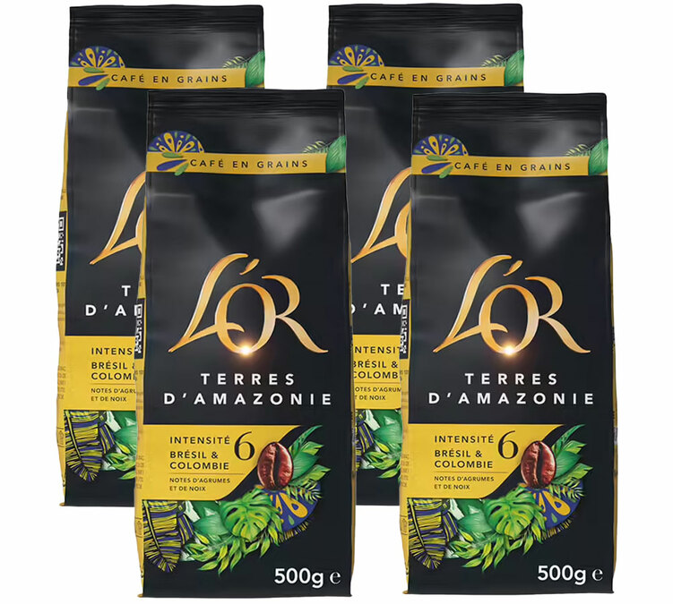 4 x 500 g - Coffee beans - Amazon Lands - L'OR