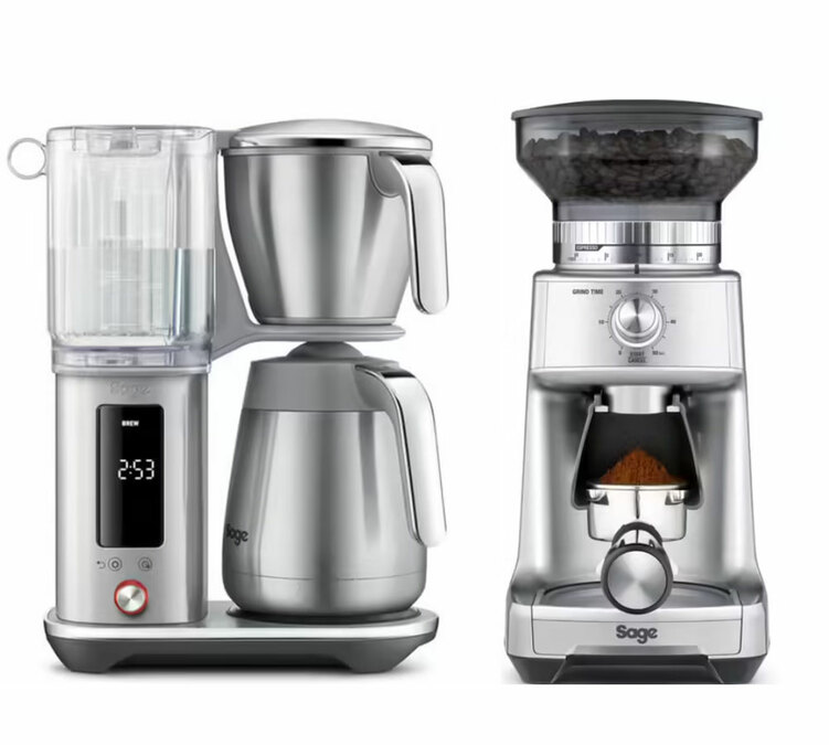 Szűrőskávéfőző szett: The Luxe Brewer Thermal + kávédaráló: The Dose Control Pro – SAGE
