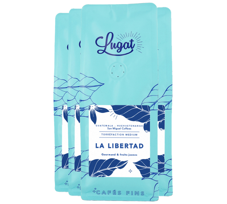 4 x 250 g – Pörkölt kávébab – Guatemala, La Libertad – LUGAT