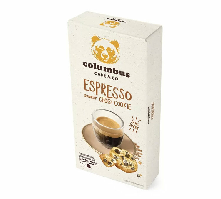 10 kapslar, kompatibla med Nespresso* Original, smak: chokladkaka – COLUMBUS CAFE & CO.
