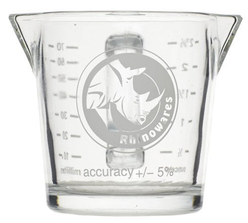 Messbecher von Rhino Coffee Gear, 2,4 oz / 70 ml.