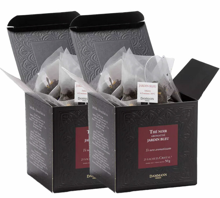  x50 thé noir pour professionnels Jardin Bleu sachets cristal - DAMMANN