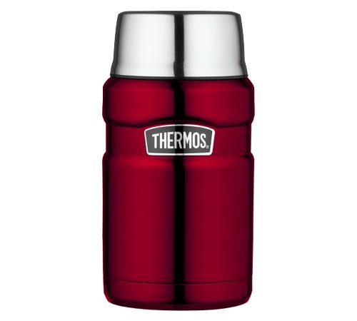 Termiczny pojemnik na lunch ze stali nierdzewnej Thermos King, czerwony, pojemność 710 ml – Thermos.