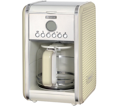 Cafeteira Ariete com filtro programável – Bege + oferta de brindes
