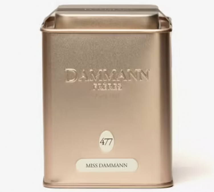 Arbatos dėžutė Nr. 477 „Žalioji arbata Miss Dammann“ – 100 g, supilta be pakuotės – „DAMMANN FRÈRES“.