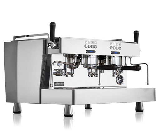 Máquina de café expresso profissional Rocket Espresso R9, com 2 grupos.