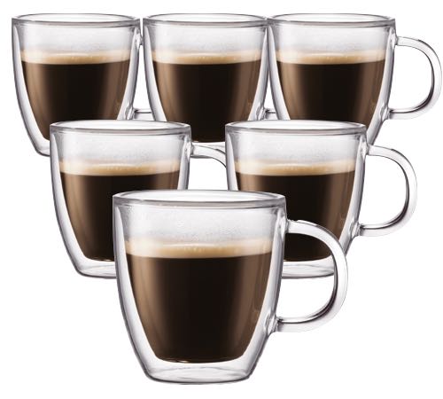 6 Gläser à 30 cl (mit Henkel), Bodum Bistro