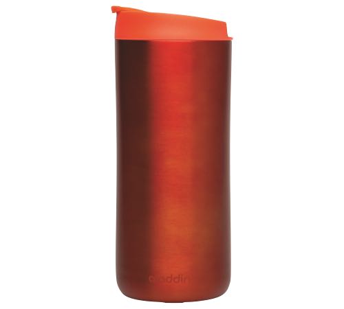 Isolerad termosmugg från Aladdin med dubbla väggar, luftspalt och rött rostfritt stål – 35 cl – ALADDIN.