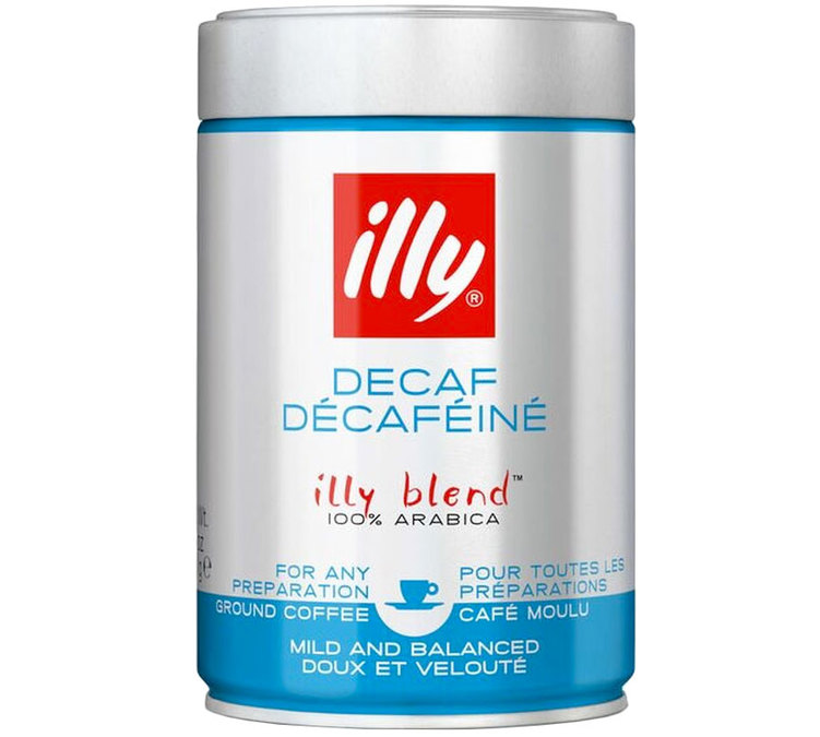 250 g – malte kaffebønner – koffeinfri, beregnet for espresso – ILLY