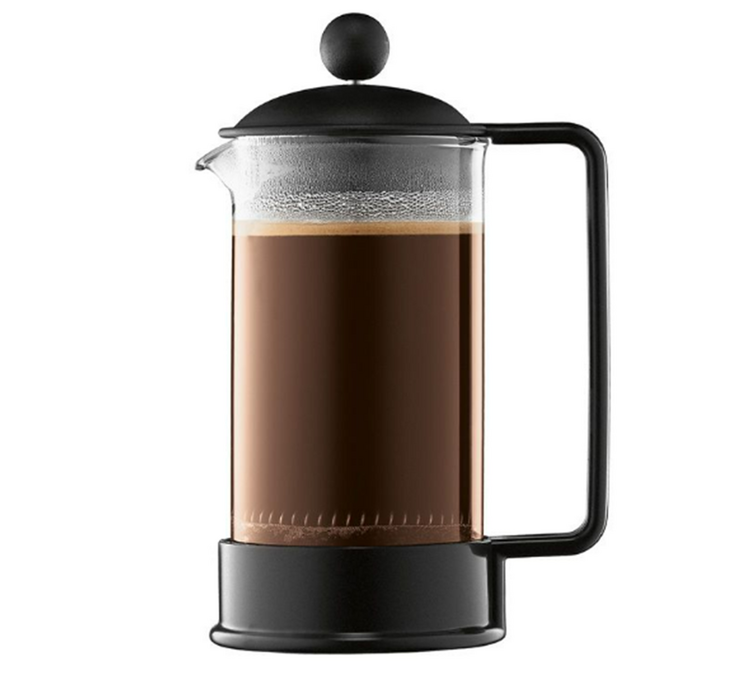Cafetière à piston Brazil - Noire - 8 tasses / 1 L - BODUM