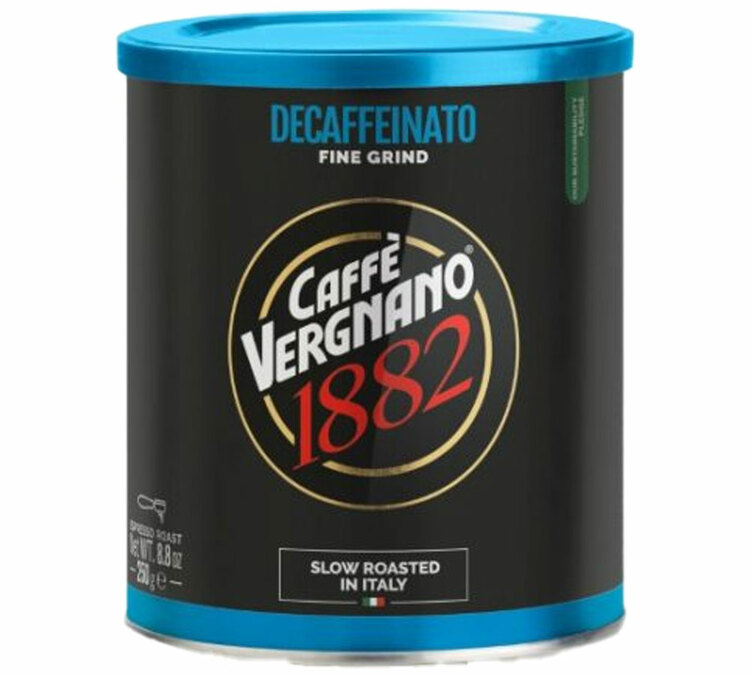 250 g - Café molido - 1882 Descafeinado - CAFFÈ VERGNANO
