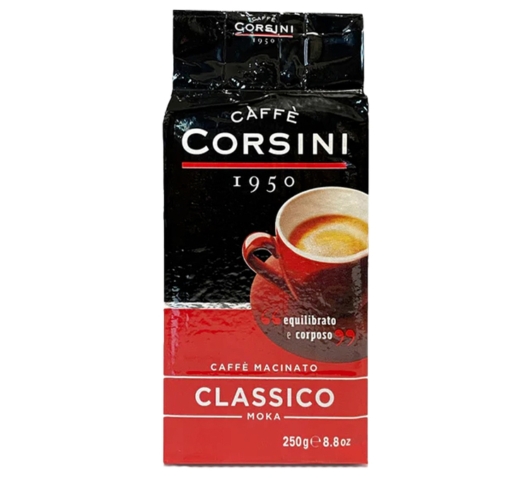 250 g – maltos kavos pupelės – „Classico“ – „CORSINI“