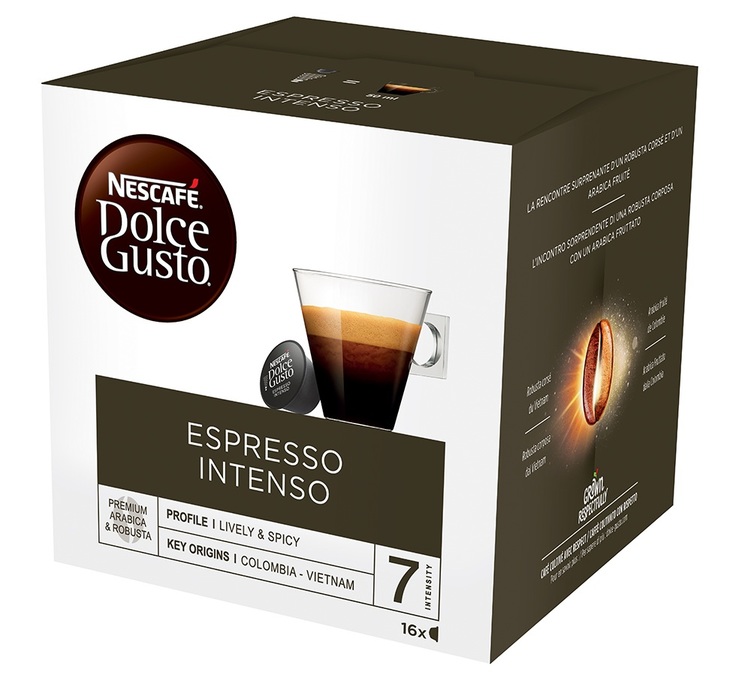 16 capsules Espresso Intenso - Nescafé* DOLCE GUSTO*