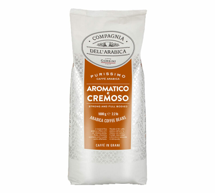 1 kg - Café en grano - Aromático y cremoso - CORSINI
