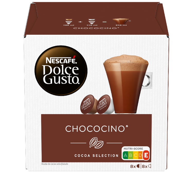 16 capsules Chocolade Chococino - Nescafé* DOLCE GUSTO*