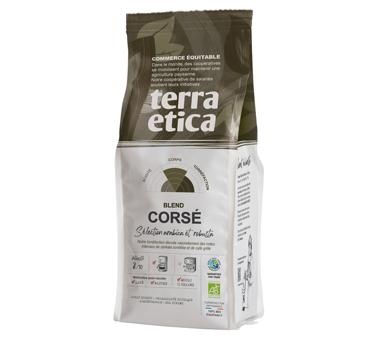 250 g - Gemalen koffie - Sterke biologische melange - TERRA ETICA