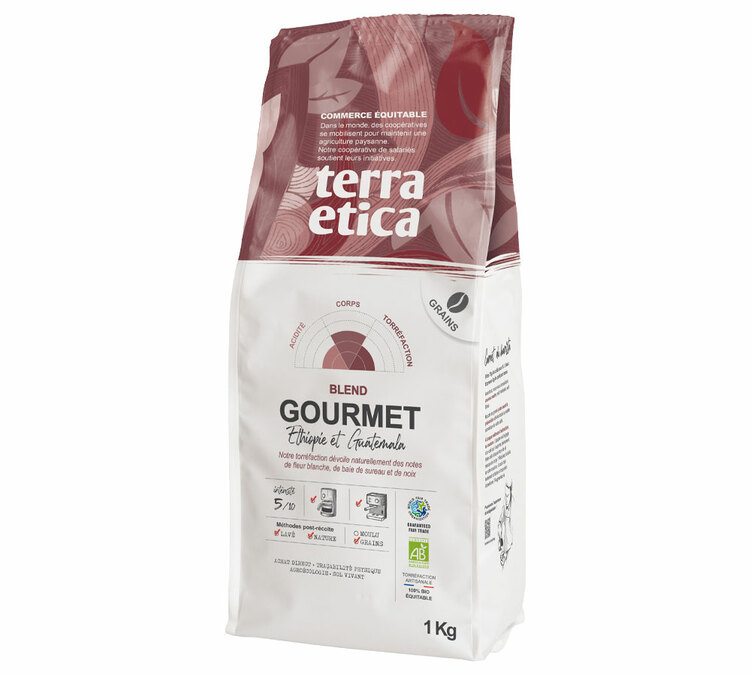 1 kg - Koffiebonen - Gourmet Espresso Bio - TERRA ETICA