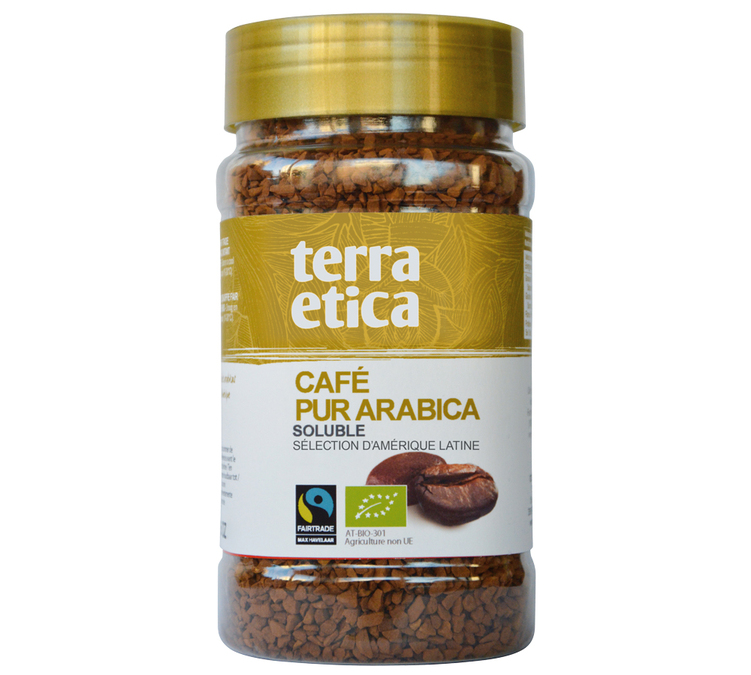 100 g - Instant coffee - Organic Pure Arabica - Fairtrade/Max Havelaar - TERRA ETICA