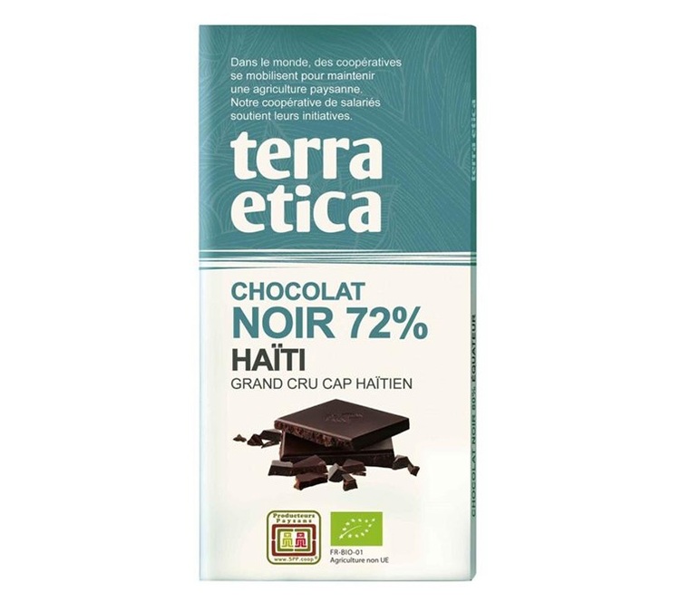 Tamna čokolada 72% iz Haitija, organska – 100 g – TERRA ETICA
