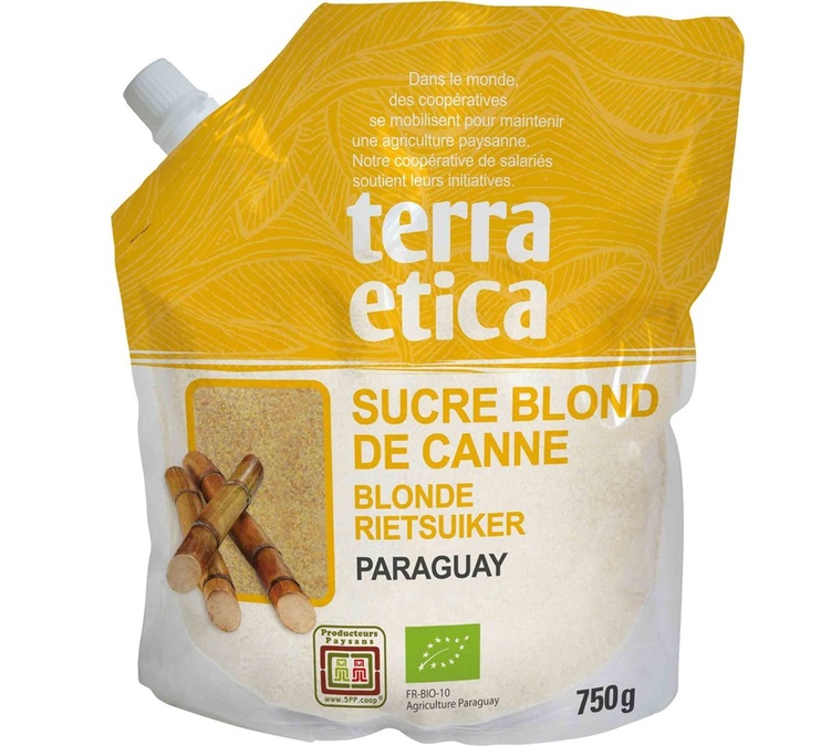 Organic Blond Cane Sugar Paraguay - 750 g - CAFÉ MICHEL